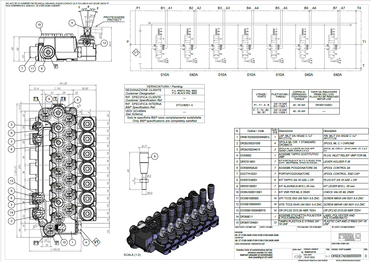 Direction Hydraulic Valve 